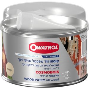 קוֹסמוֹ ווּד - מילוי שפכטל פוליאסטר גמיש דו רכיבי לתיקוני עץ