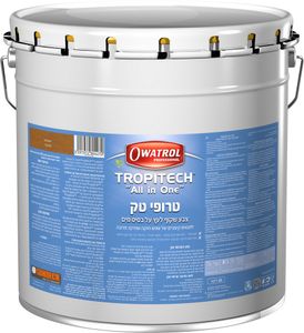 טרופיטק - צבע שקוף לעץ לתנאים קיצוניים - דבש - 20 ליטר