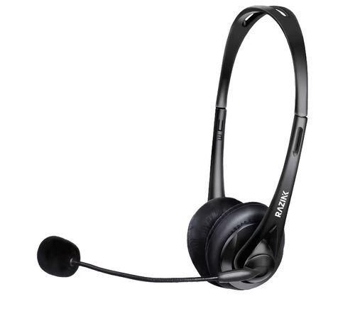 אוזניות קשת + מיקרופון - חיבור RAZINK SY490 USB