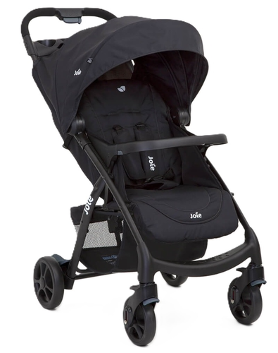 עגלת טיולון מגיל לידה Muze LX עם מגש תינוק, מגש הורה ואפשרות חיבור סלקל - שחור