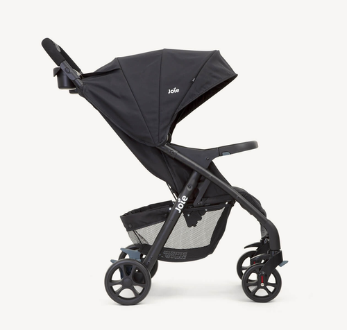 עגלת טיולון מגיל לידה Muze LX עם מגש תינוק, מגש הורה ואפשרות חיבור סלקל - שחור