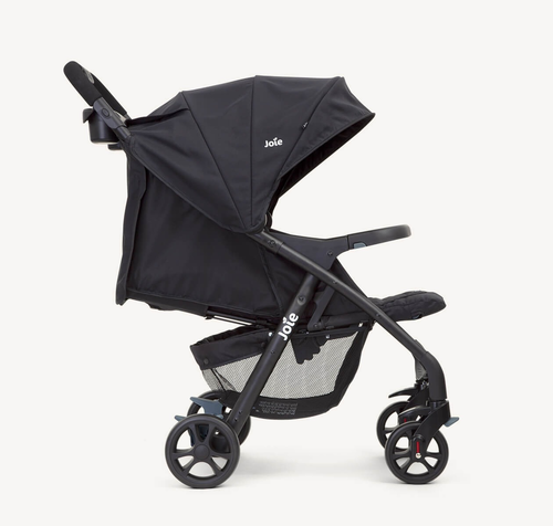עגלת טיולון מגיל לידה Muze LX עם מגש תינוק, מגש הורה ואפשרות חיבור סלקל - שחור