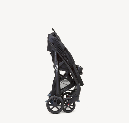 עגלת טיולון מגיל לידה Muze LX עם מגש תינוק, מגש הורה ואפשרות חיבור סלקל - שחור