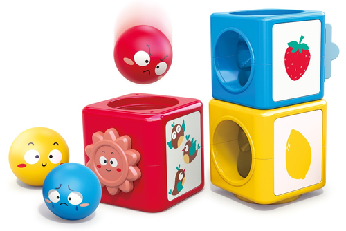 מגדל קוביות צבעים ותחושות Stack 'N Sort Tower