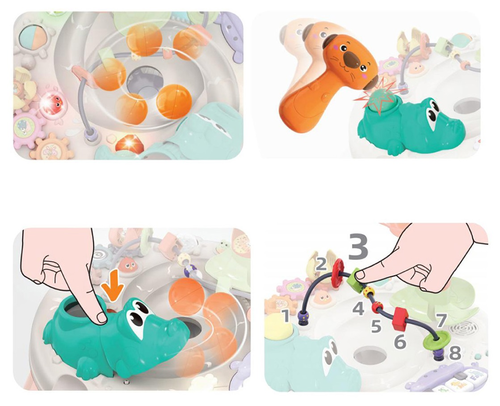 שולחן פעילות גילוי ולימוד Learn and Discover עם מוזיקה ואפקטים קוליים