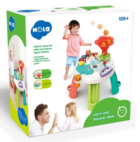 שולחן פעילות גילוי ולימוד Learn and Discover עם מוזיקה ואפקטים קוליים