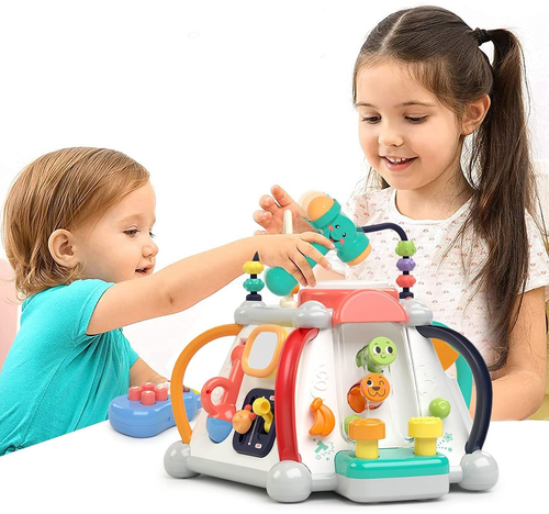 תיבת פעילות עם 15 פעילויות, אורות ואפקטים קוליים