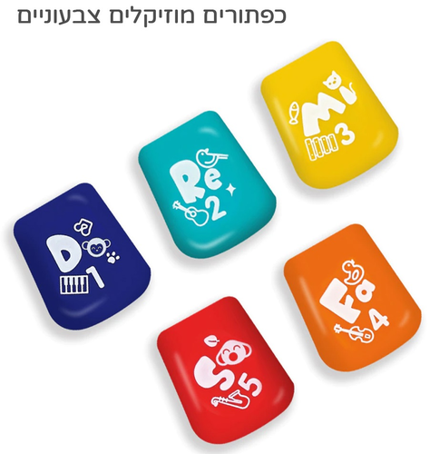 מקלדת הפיל עם מצב מוזיקלי ומצב למידה עם פסנתר ומגוון פעילויות