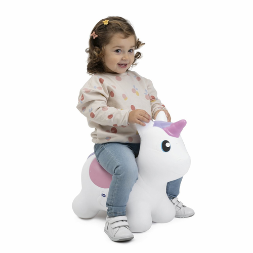 חיית קפיצות מתנפחת עם משאבה - חד קרן