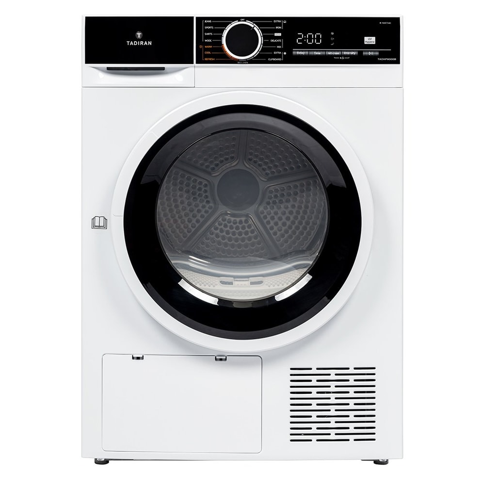 מייבש כביסה קונדנסור 8 ק”ג HEAT PUMP TADHP9000B דלת שחורה תדיראן TADIRAN