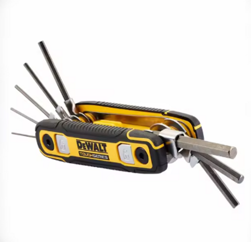 סט 8 מפתחות הלן ידניים מתקפלים מקצועי DWHT70263 DeWALT