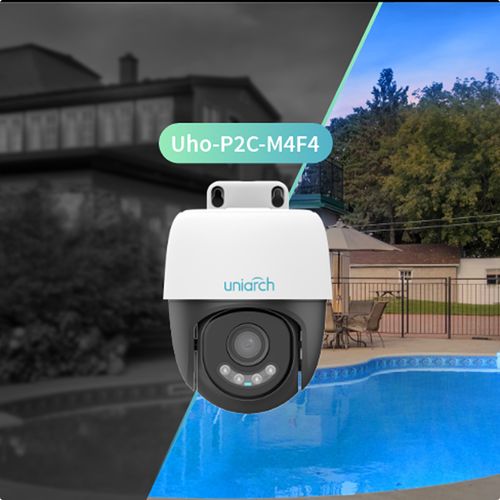 מצלמת אבטחה חיצונית 355 מעלות 4MP מסדרת Smart Color WIFI IP66 דגם Uho-P2C-M4F4 מבית UNIARCH