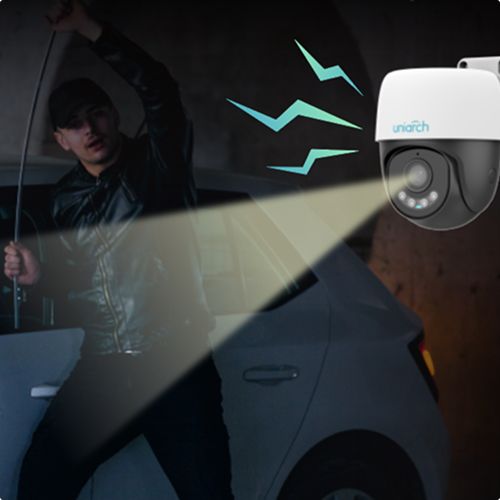 מצלמת אבטחה חיצונית 355 מעלות 4MP מסדרת Smart Color WIFI IP66 דגם Uho-P2C-M4F4 מבית UNIARCH