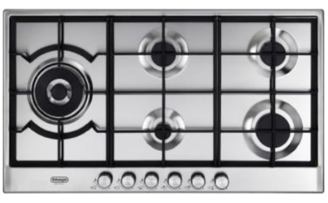 כיריים גז 5 להבות 90 ס"מ Delonghi DGH3290CX