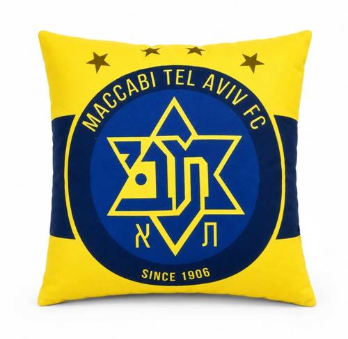 כרית נוי מכבי תל אביב– 35×35 ס”מ (כולל מילוי)