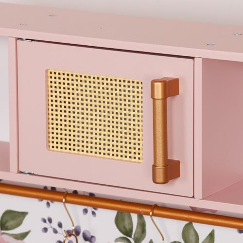 מטבח לילדים מעץ אלקטרוני אגם בצבע ורוד W10C1042 מאת בית העץ דגם W10C1042 מידות ומאפיינים