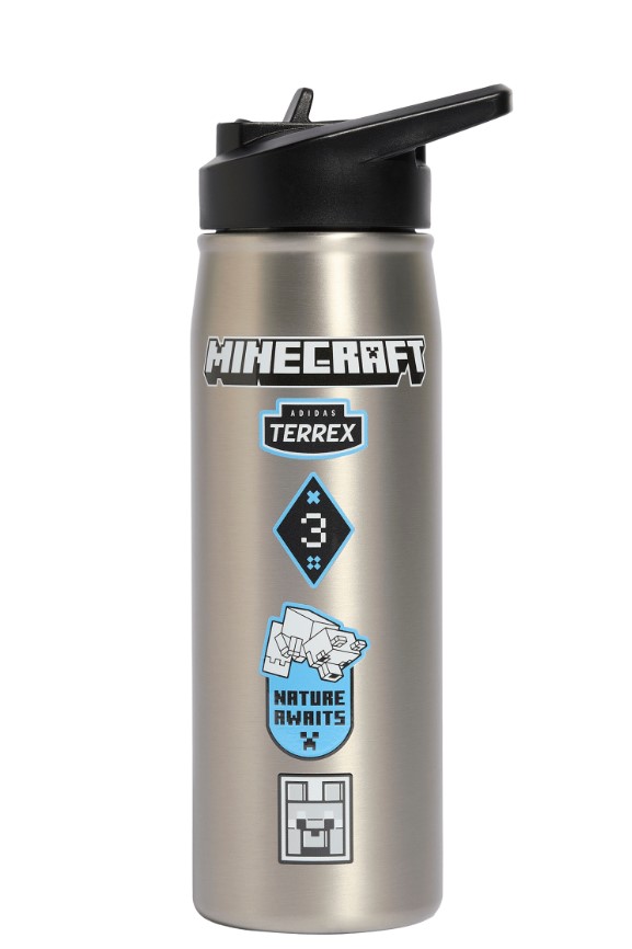 בקבוק אדידס adidas x Minecraft 0.6L water bottle | כסוף