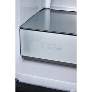 מקרר 4 דלתות מקפיא תחתון 466 ליטר נטו Electra EL522DN עם מפסק תאורה באישור מכון צומת - גימור נירוסטה מושחרת אחריות ע"י היבואן הרשמי אלקטרה