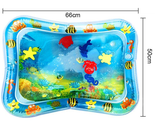 משטח מים תחושתי גדול לתינוק - אי הדגים