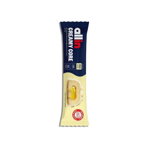 ALL IN CREAMY CORE חטיף חלבון עוגת גבינה במילוי קרם לימון 42 גרם