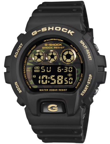 CASIO DW-6900CF-1D SERIES CAMO AND GOLD 