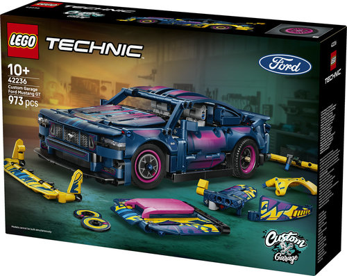 לגו טכני - מוסך תיקונים בהתאמה אישית למכונית Ford Mustang GT   (42236)