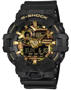 CASIO GA-700CF-1A BOLD CAMO SERIES, CAMO AND GOLD
