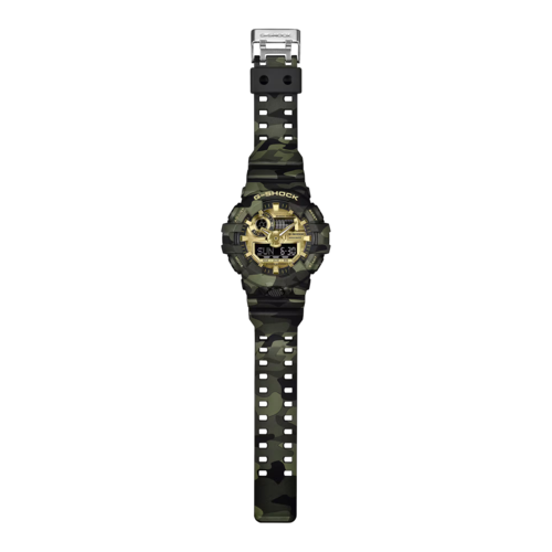 CASIO GA-700CMG-3A BOLD CAMO SERIES, CAMO AND GOLD