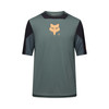 חולצת רכיבה קצרה לילדים פוקס ירוק -FOX YTH DEFEND SS CREATION JERSEY V26
