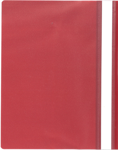 20 תיק הגשה אטום שקוף/ אדום/ A5