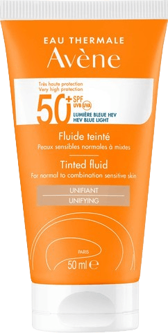 תחליב הגנה מהשמש +SPF50 עם גוון Tinted לעור רגיל עד מעורב | מכיל 50 מ