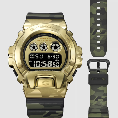 CASIO GM-6900CMG-3D BOLD CAMO SERIES CAMO AND GOLD