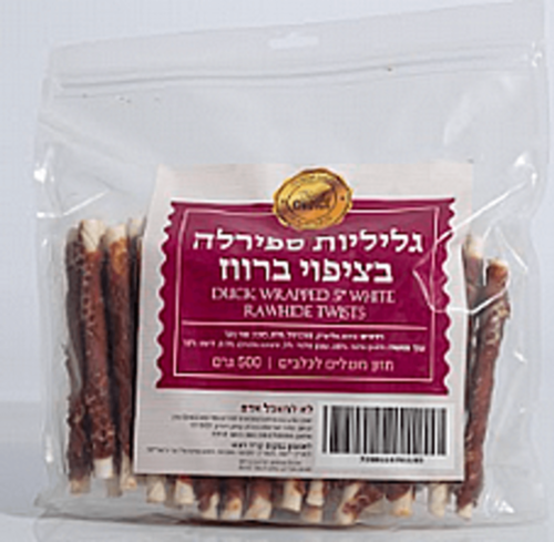 גליליות עור מצופות ברווז 500 גרם | Duck Wrapped Skin Rolls 500g