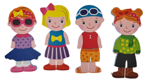 סט 16 מדבקות אמבטיה / דמויות למשחק + שק רשת נדבק - הלבשה (בנות)
