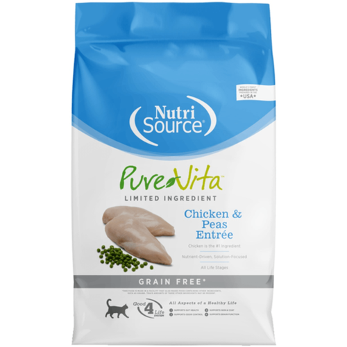 מזון יבש לחתולים פיור ויטה עוף ואפונה | Pure Vita Chicken & Peas Cat Food