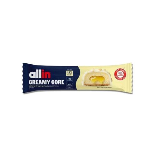 חטיף חלבון Allin Creamy Core עוגת גבינה לימון | 10 יחידות - בית בריא
