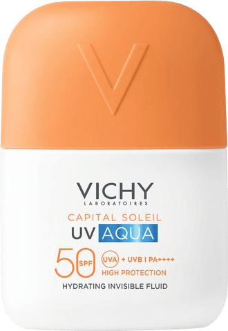קפיטל סוליי אקווה פלויד תחליב הגנה לפנים SPF50 | מכיל 50 מ