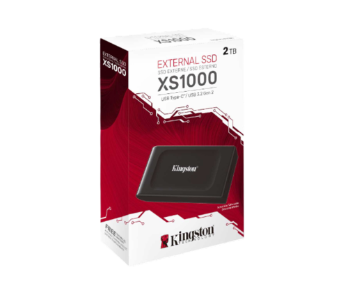 דיסק חיצוני | Kingston XS1000 | 2TB | USB 3.2 Gen 2 up to 1050 MB s
