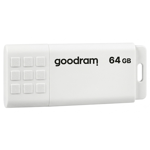 זיכרון נייד GOODRAM UME2 64GB USB 2.0 בצבע לבן