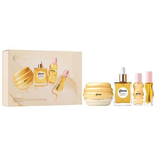 מארז טיפוח לשיער ולשפתיים Glow All The Way Hair & Lip Gift Set GISOU