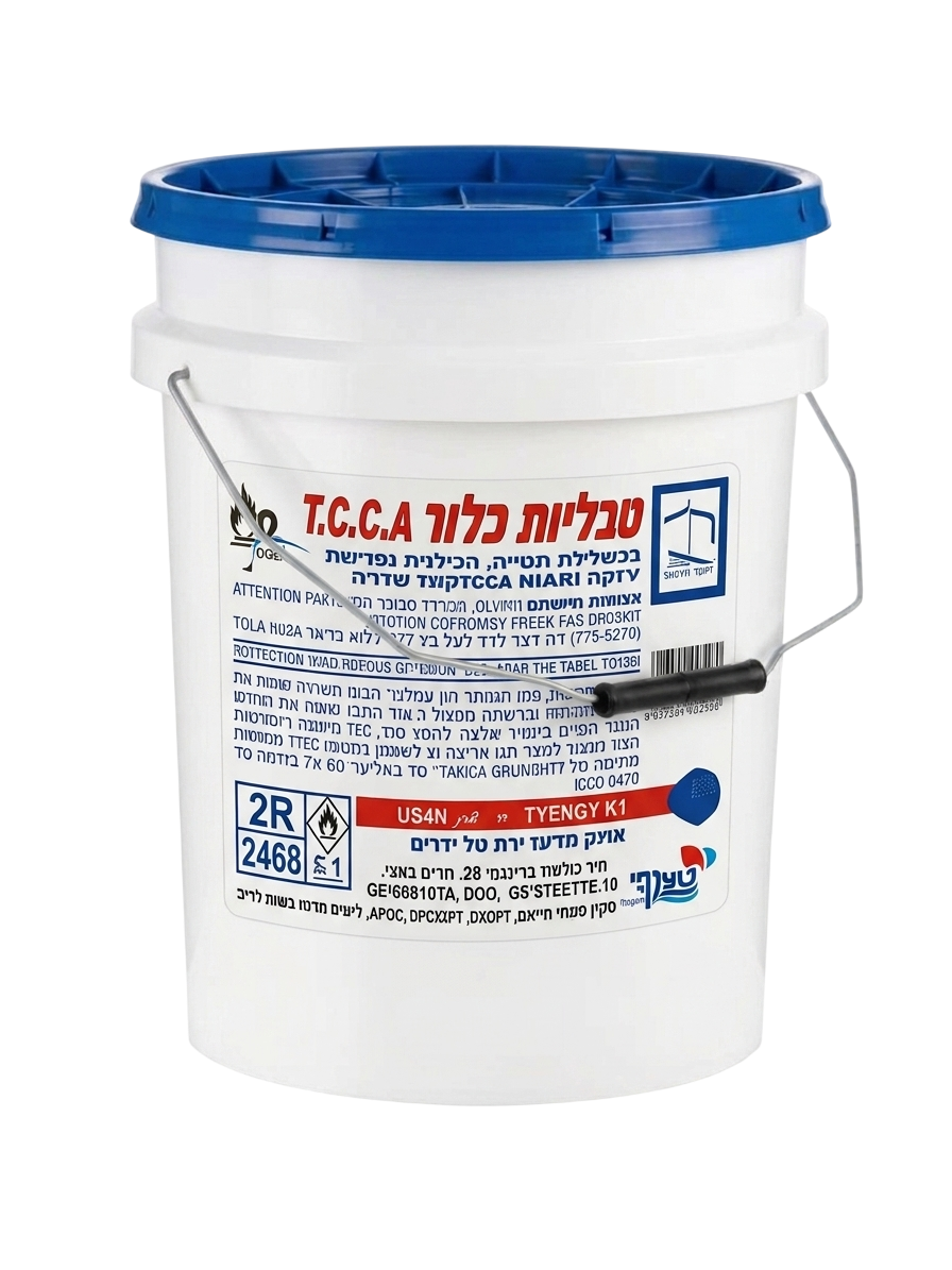 פח טבליות כלור לבריכות 15 קילו