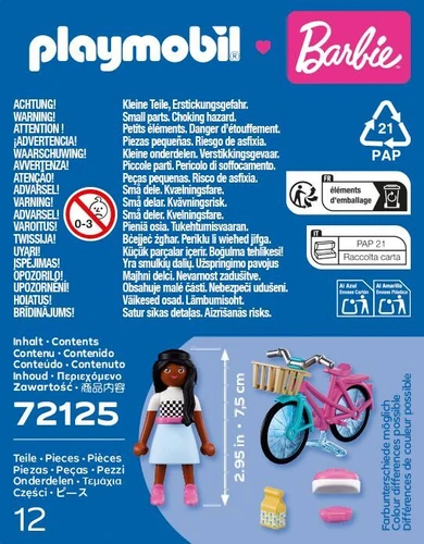 משחק פליימוביל ברבי ברוקלין™ והאופניים שלה לגילאי 4+