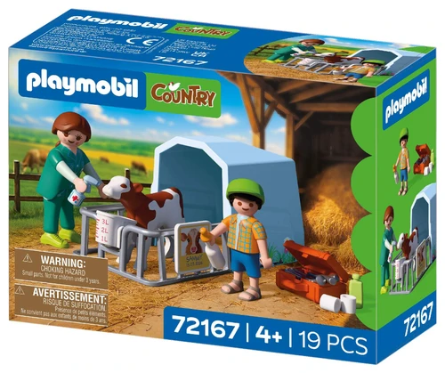 משחק פליימוביל וטרינר נייד ועגל קטן לגילאי 4+