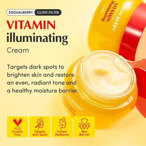 איקוול ברי קרם להבהרת העור Eqqual Berry Glow Filter Cream 50ml