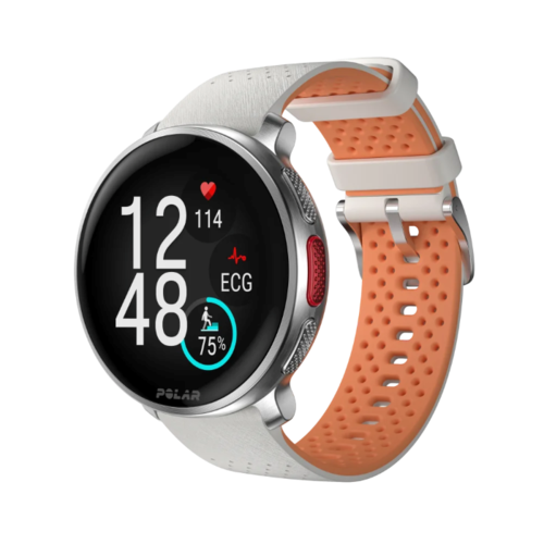 שעון מולטי־ספורט Polar Vantage V3 עם מסך AMOLED בצבע אפרסק־כסף
