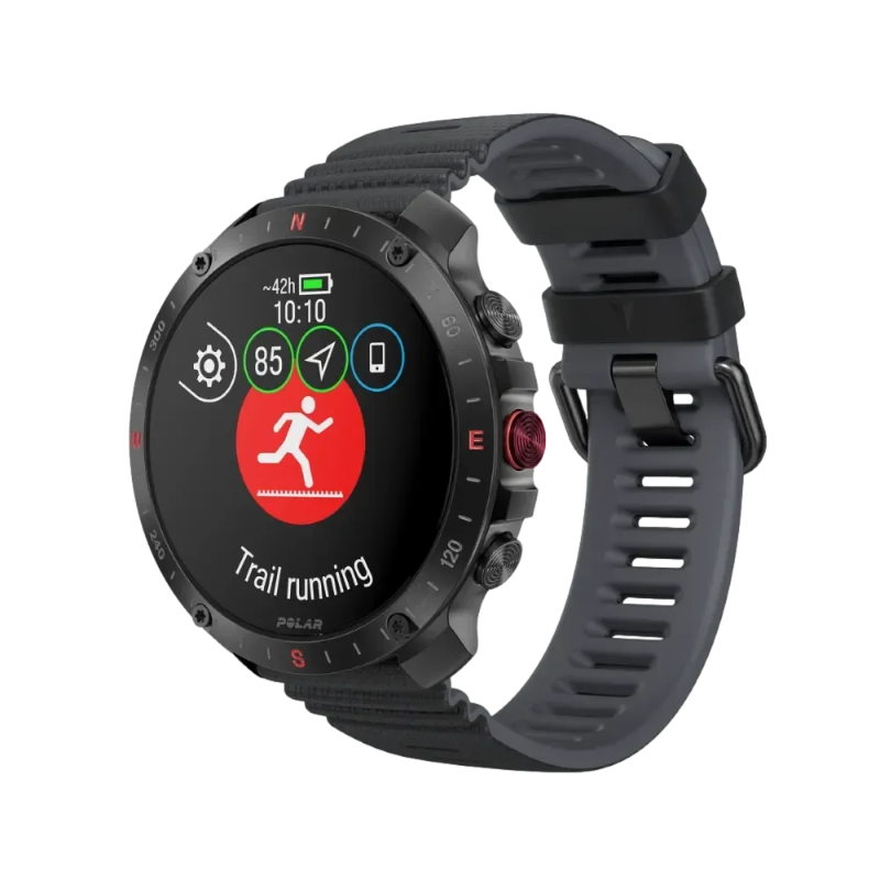 Polar Grit X2 Pro שעון ריצה מתקדם עם GPS בצבע שחור