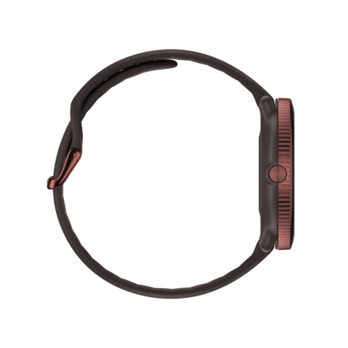 שעון כושר Polar Ignite 3 בצבע חום־שנהב מבט צד ימין עם כפתור שליטה