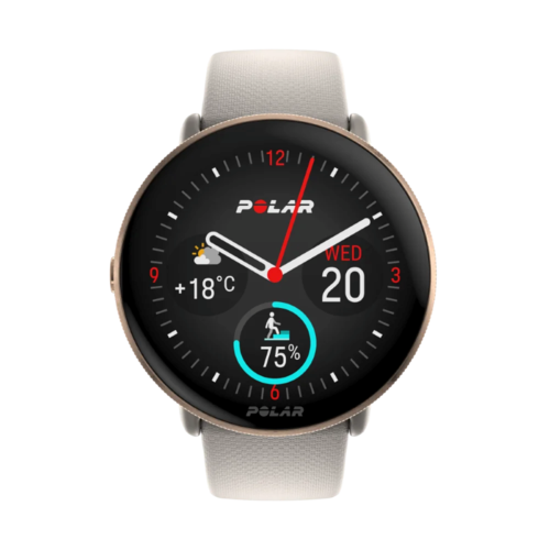 שעון כושר Polar Ignite 3 עם מסך AMOLED ו־GPS בצבע חול־זהב