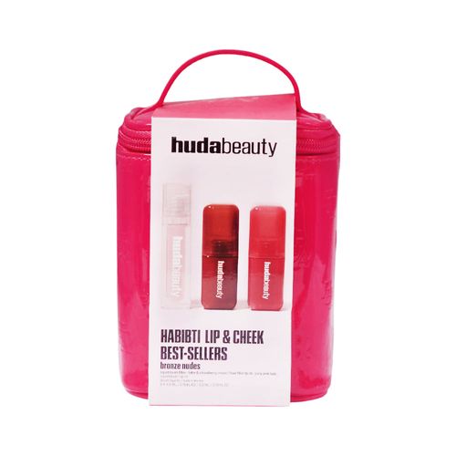 מארז שפתיים ולחיים Habibti Lip & Cheek Best Set Huda Beauty