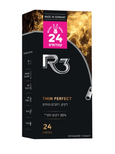קונדומים THIN PERFECT | מכיל 24 יחידות | אר 3 - R3